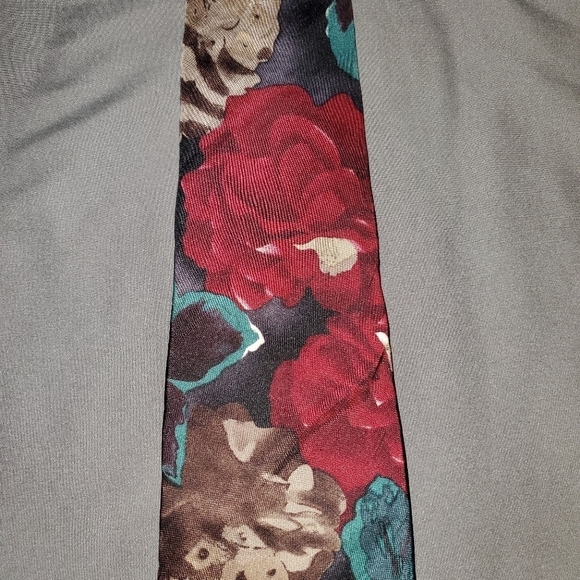 STAFFORD Floral print tie NEW - Picture 3 of 6